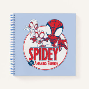 Spidey Team Red & White Circle Badge Notebook