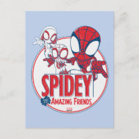 Spidey Team Red & White Circle Badge