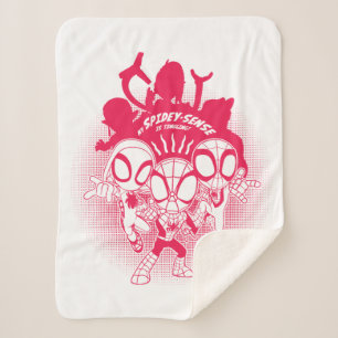 Spidey Team Spidey-Sense Graphic Sherpa Blanket