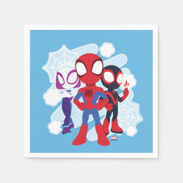 Spidey Team Web Graphic Napkin (Front)