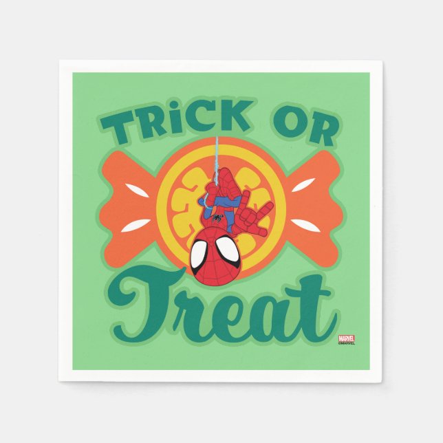 Spidey Trick or Treat Napkin (Front)