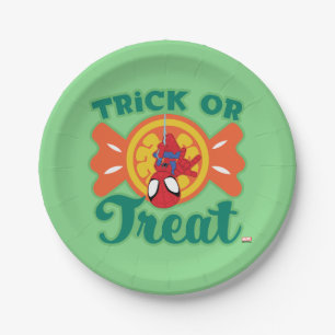 Spidey Trick or Treat Paper Plate