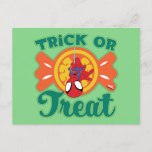Spidey Trick or Treat Postcard