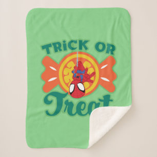 Spidey Trick or Treat Sherpa Blanket