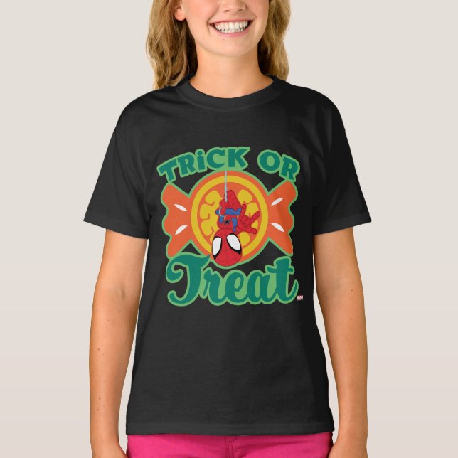 Spidey Trick or Treat T-Shirt (Front)