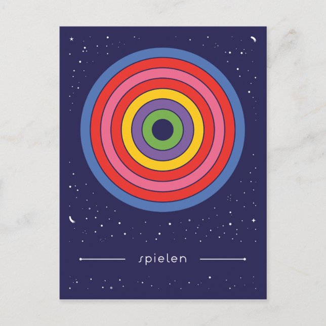 spielen postcard (Front)