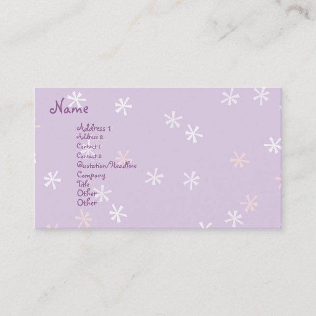 Spiffy Cupcake Business Card (Front)