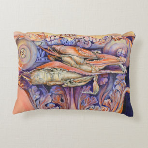 Spike and Curly Playing Tag Accent Pillow