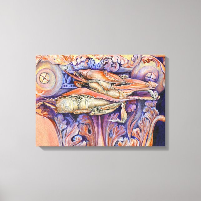 Spike And Curly Playing Tag Canvas Print (Front)