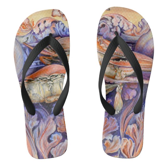 Spike and Curly Playing Tag Flip Flops (Footbed)