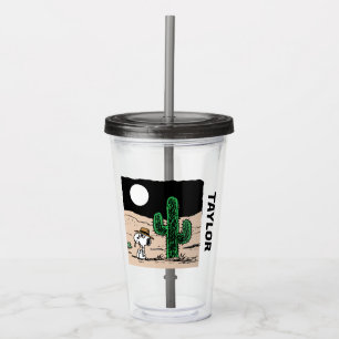 Spike in a Moonlit Desert Acrylic Tumbler