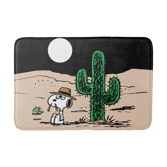 Spike in a Moonlit Desert Bath Mat (Front)
