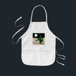 Spike in a Moonlit Desert Kids Apron<br><div class="desc">Check out Spike sitting by a cactus in the desert at night.</div>