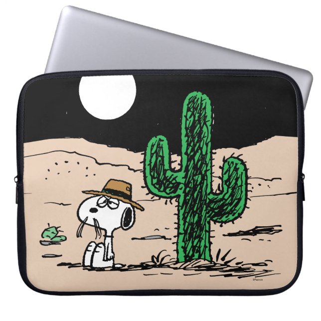Spike in a Moonlit Desert Laptop Sleeve (Front)