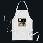 Spike in a Moonlit Desert Standard Apron<br><div class="desc">Check out Spike sitting by a cactus in the desert at night.</div>
