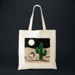 Spike in a Moonlit Desert Tote Bag<br><div class="desc">Check out Spike sitting by a cactus in the desert at night.</div>