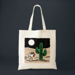 Spike in a Moonlit Desert Tote Bag<br><div class="desc">Check out Spike sitting by a cactus in the desert at night.</div>