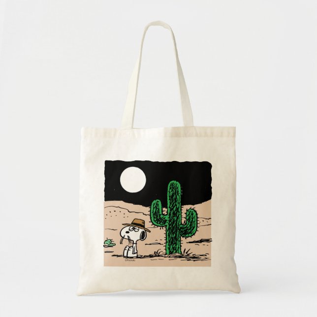 Spike in a Moonlit Desert Tote Bag (Front)
