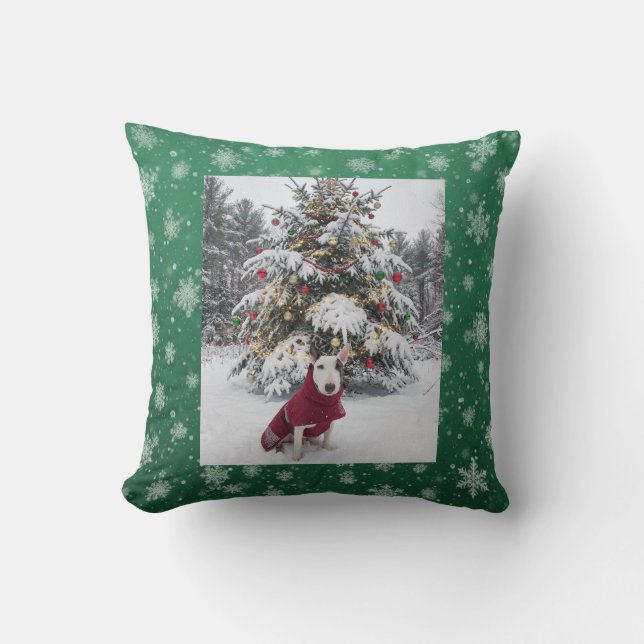 Spike "Let it snow" Throw Pillow (Front)