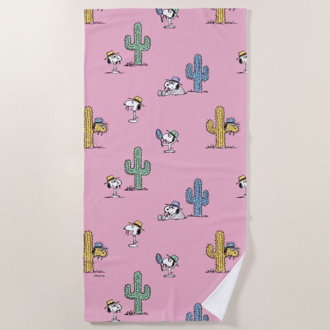 Spike Sugar Pop Pattern Beach Towel (Front)