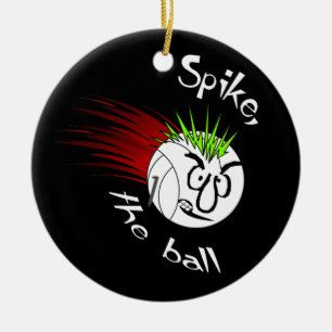 Spike, The Ball Ceramic Ornament