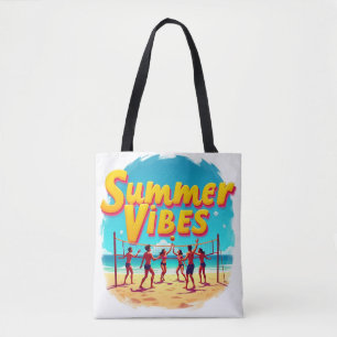 Spike the Sun: Summer Vibes Unleashed Tote Bag