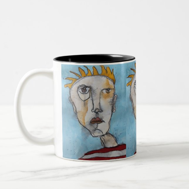 Spike Two-Tone Coffee Mug (Left)