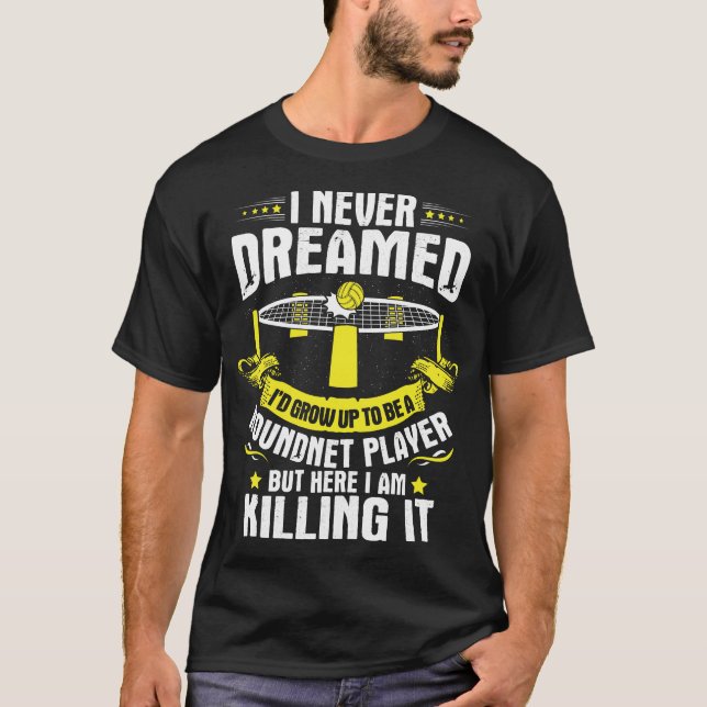 Spikeball Roundnet Player Design T-Shirt (Front)