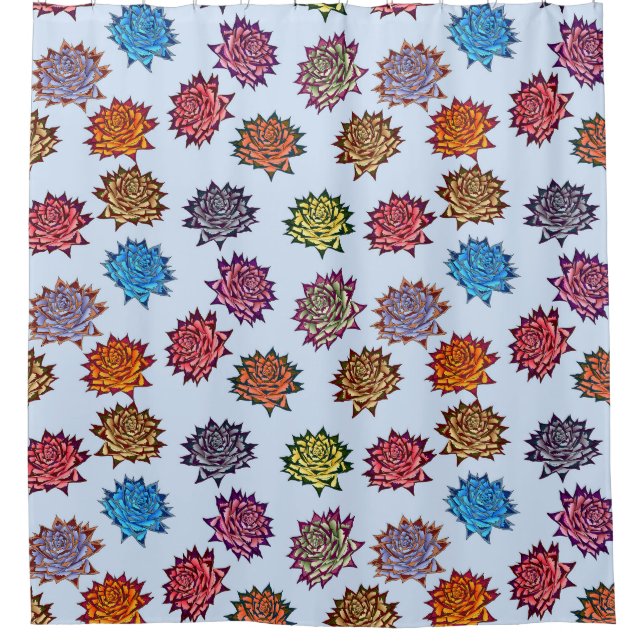 Spiked Rose Print, Modern Style Floral Pattern (Front)