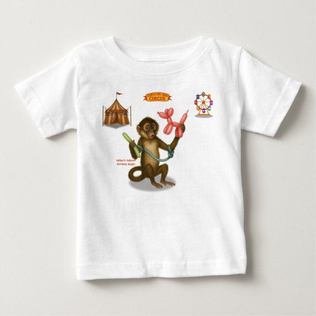 Spike's balloon monkey magic baby T-Shirt (Front)