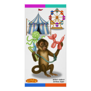 Spike's balloon monkey magic poster