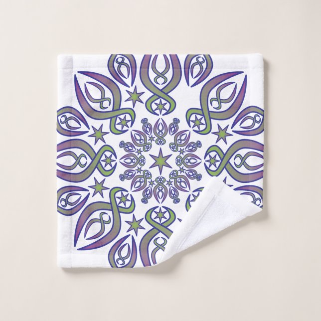 Spikes bleus (Gant de toilette)