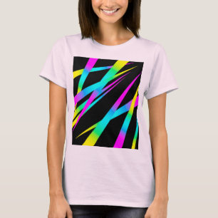 Spikes CYMK black T-Shirt