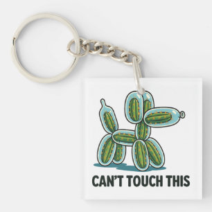 Spiky Balloon Dog Balloons Twister Keychain