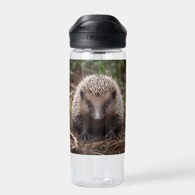 **"Spiky Beginnings: The Adorable Baby Echidna"** Water Bottle (Back)