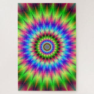 Spiky Colour Explosion Jigsaw Puzzle