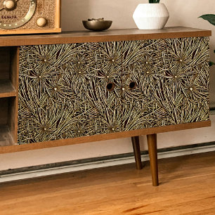 Spiky Flower Massed Pattern Decoupage Tissue Paper