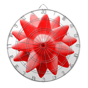 spiky red dartboard
