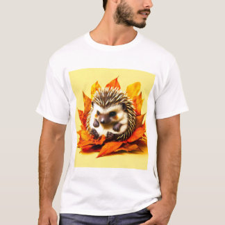Spiky Sweetness: Baby Hedgehog Snooze T-Shirt