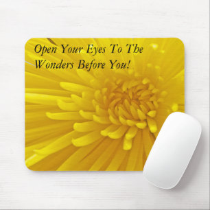 Spiky Yellow Dahlia Photograph Mouse Pad