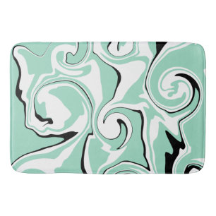 Spill - Green (mint) Bath Mat