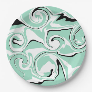 Spill - Green (Mint) Paper Plate