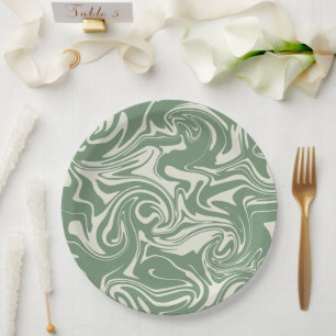 Spill - Green Paper Plate