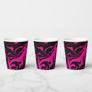 Spill - Magenta and Black Paper Cups