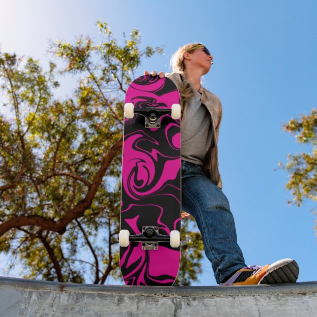 Spill - Magenta and Black Skateboard (Outdoor 1)