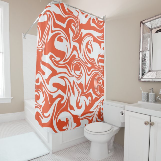 Spill - Orange and White (In Situ)