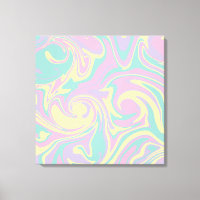 Spill - Pastel Pink, Yellow, Purple and Green 