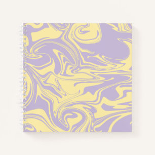 Spill - Pastel Yellow and Purple Notebook