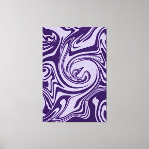 Spill - Purple Canvas Print