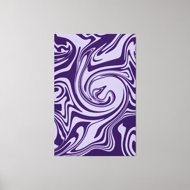 Spill - Purple Canvas Print (Front)